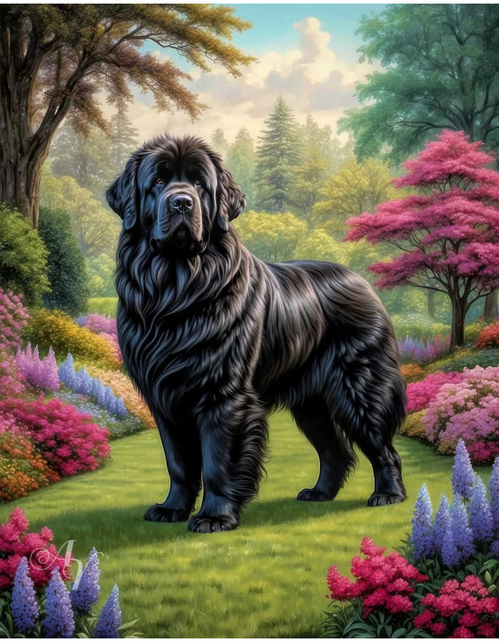 Newfoundland Dog Portrait Paintings Newfoundland Dog Portrait Paintings