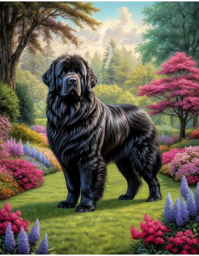 Newfoundland Dog Portrait Paintings Newfoundland Dog Portrait Paintings