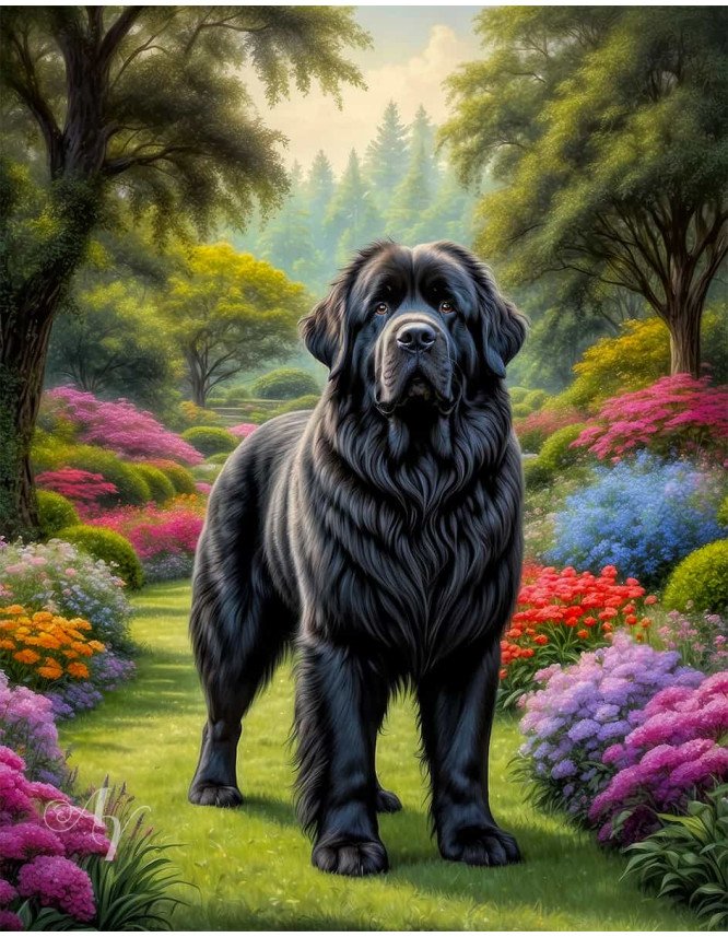 Newfoundland Dog Portrait Paintings Newfoundland Dog Portrait Paintings