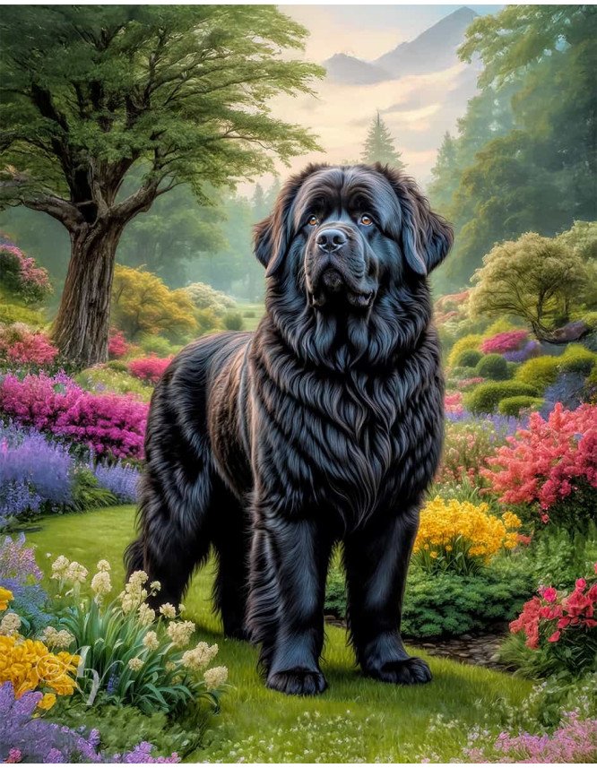 Newfoundland Dog Portrait Paintings Newfoundland Dog Portrait Paintings