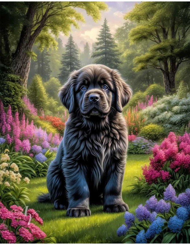 Newfoundland Dog Portrait Paintings Newfoundland Dog Portrait Paintings