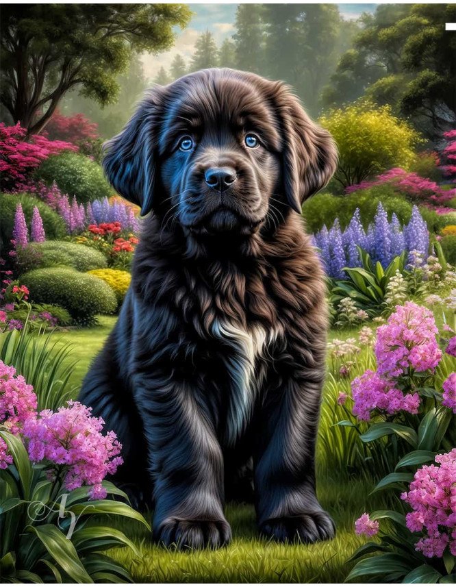 Newfoundland Dog Portrait Paintings Newfoundland Dog Portrait Paintings