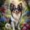 Papillion Dog Portrait Paintings