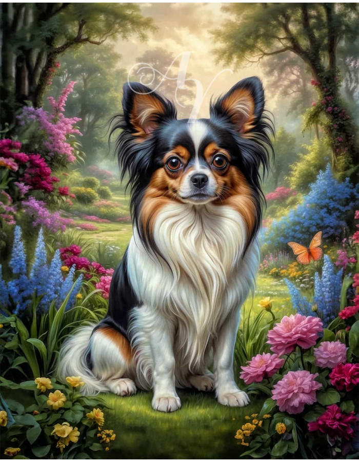 Papillion Dog Portrait Paintings Papillion Dog Portrait Paintings