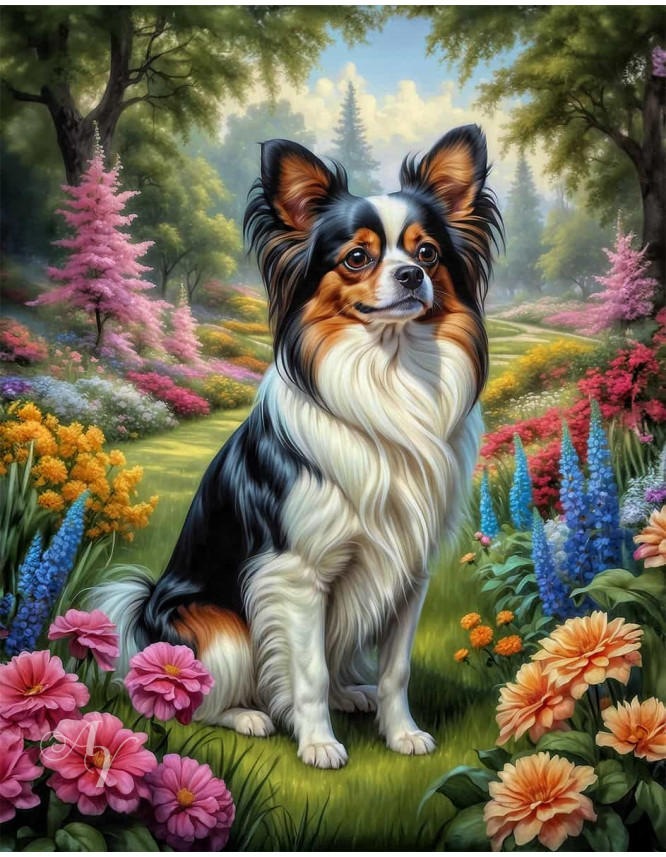 Papillion Dog Portrait Paintings Papillion Dog Portrait Paintings