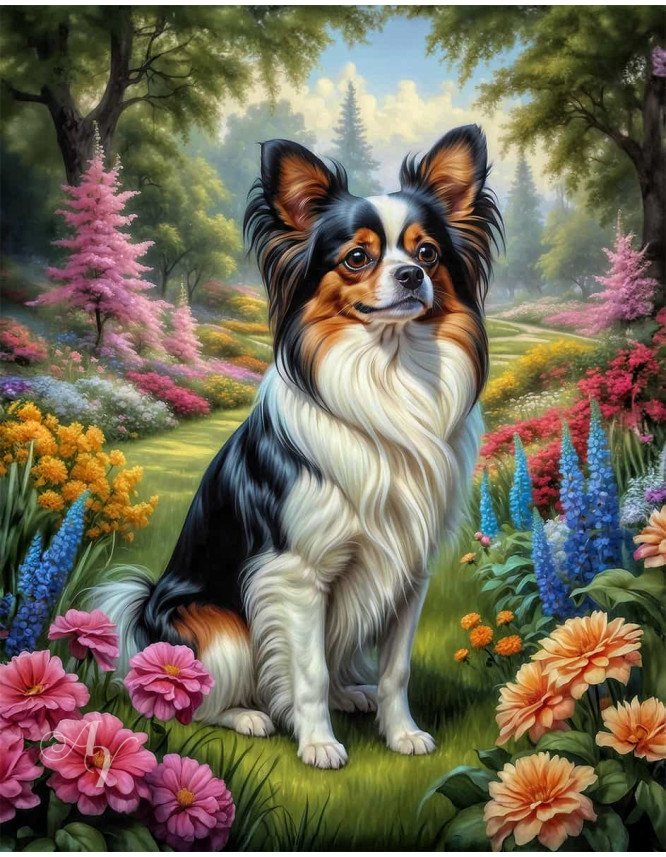 Papillion Dog Portrait Paintings Papillion Dog Portrait Paintings