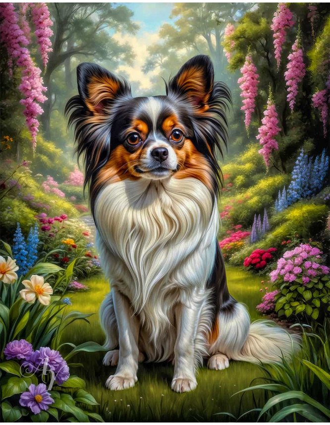 Papillion Dog Portrait Paintings Papillion Dog Portrait Paintings