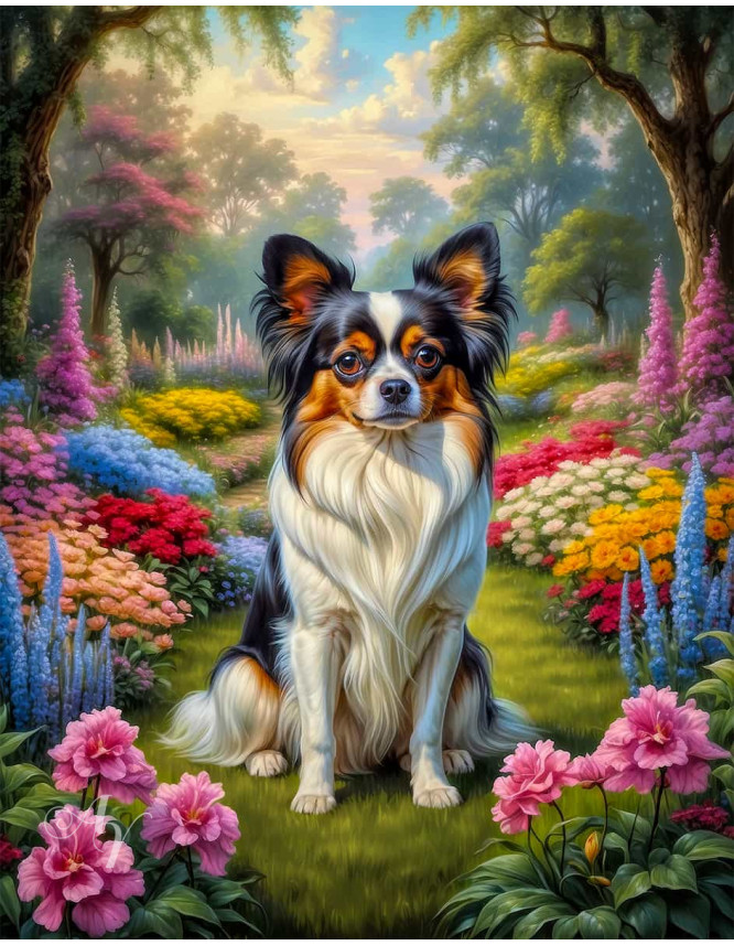 Papillion Dog Portrait Paintings Papillion Dog Portrait Paintings