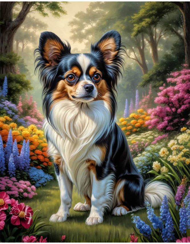Papillion Dog Portrait Paintings Papillion Dog Portrait Paintings