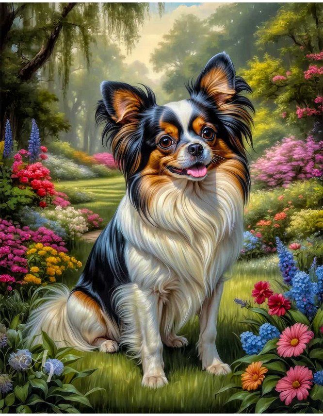 Papillion Dog Portrait Paintings Papillion Dog Portrait Paintings