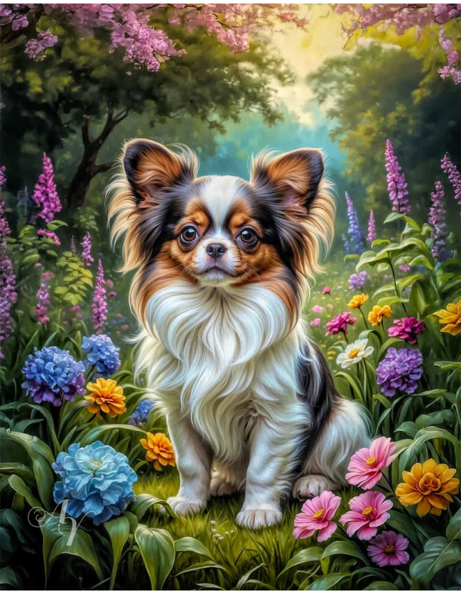 Papillion Dog Portrait Paintings Papillion Dog Portrait Paintings