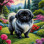 Pekingese Dog Portrait Paintings