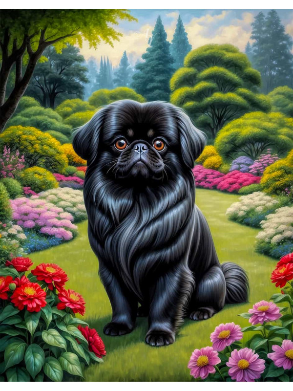 Pekingese Portrait Paintings