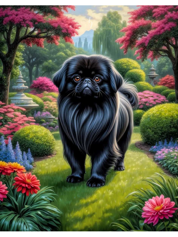 Pekingese Portrait Paintings