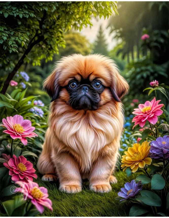 Pekingese Portrait Paintings Pekingese Portrait Paintings