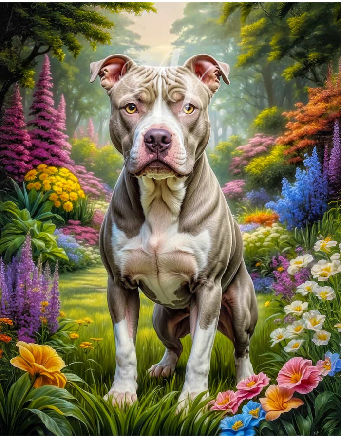 Pitbull Terrier Portrait Paintings Pitbull Terrier Portrait Paintings