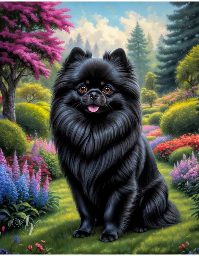 Pomeranian Portrait Paintings
