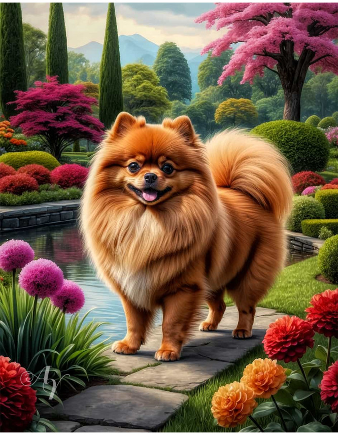 Pomeranian Portrait Paintings Pomeranian Portrait Paintings