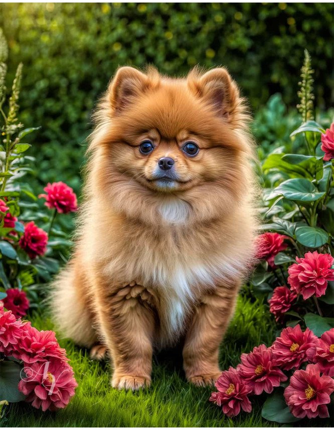 Pomeranian Portrait Paintings Pomeranian Portrait Paintings