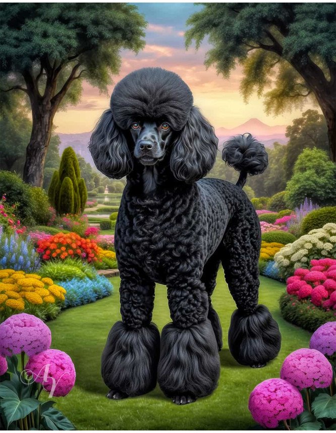 Poodle Dog Portrait Paintings Poodle Dog Portrait Paintings