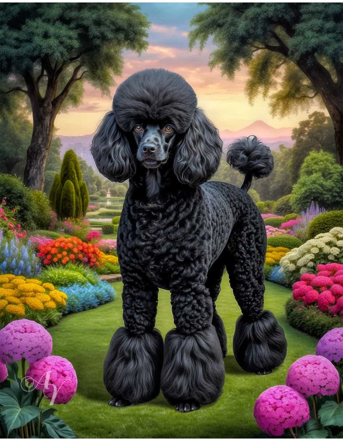 Poodle Dog Portrait Paintings Poodle Dog Portrait Paintings