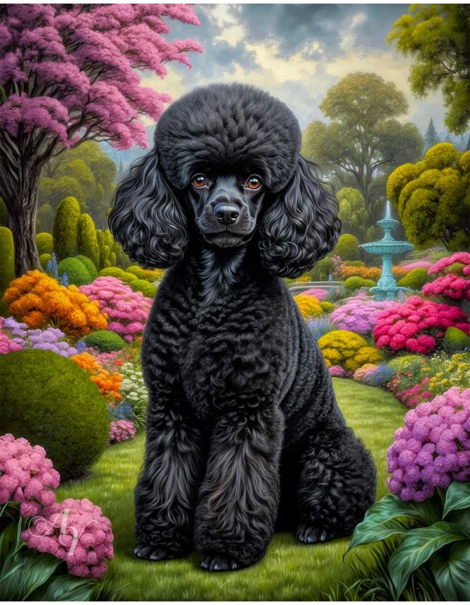 Poodle Dog Portrait Paintings Poodle Dog Portrait Paintings