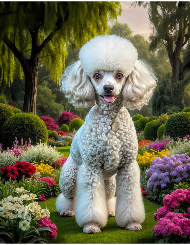 Poodle Dog Portrait Paintings Poodle Dog Portrait Paintings