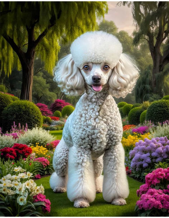 Poodle Dog Portrait Paintings Poodle Dog Portrait Paintings