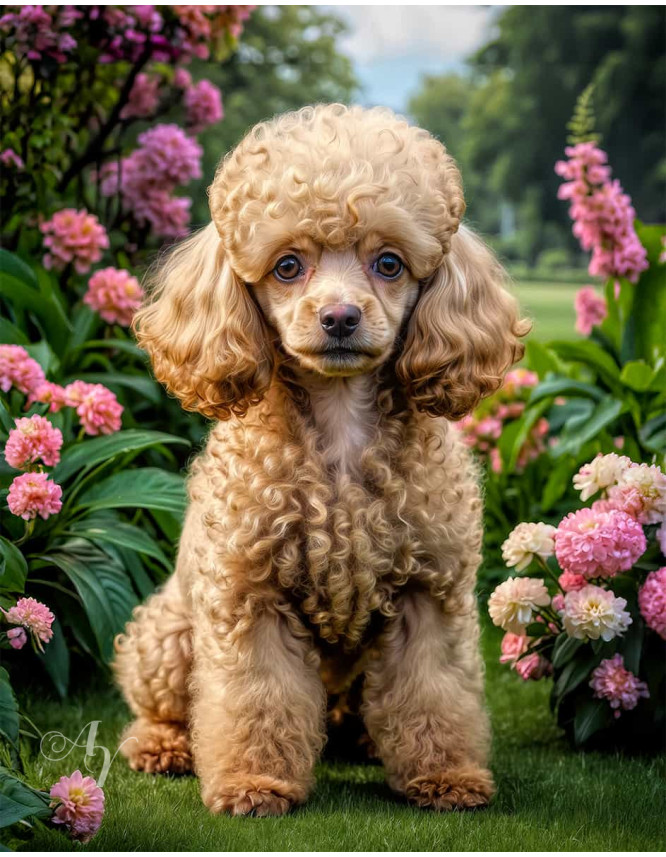 Poodle Dog Portrait Paintings Poodle Dog Portrait Paintings