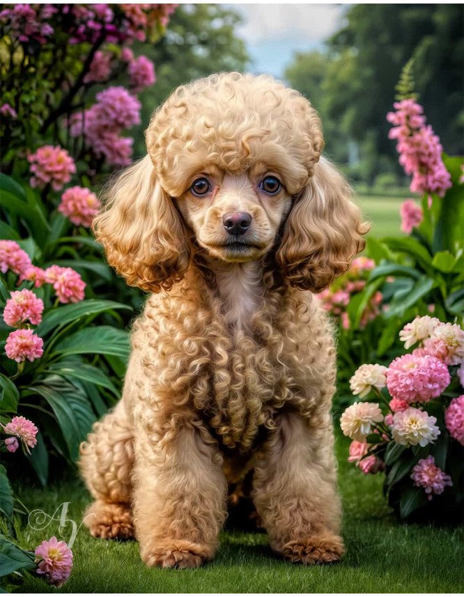Poodle Dog Portrait Paintings Poodle Dog Portrait Paintings