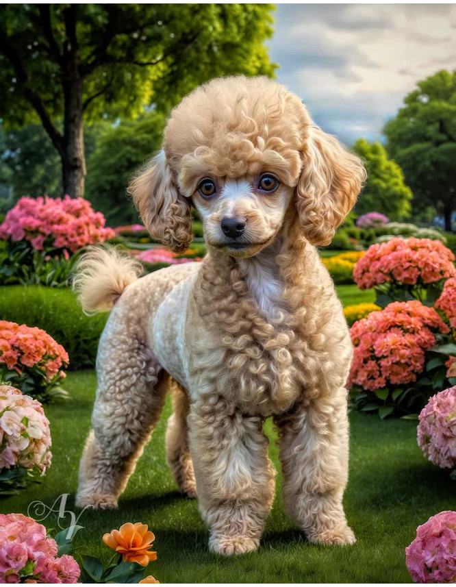 Poodle Dog Portrait Paintings Poodle Dog Portrait Paintings
