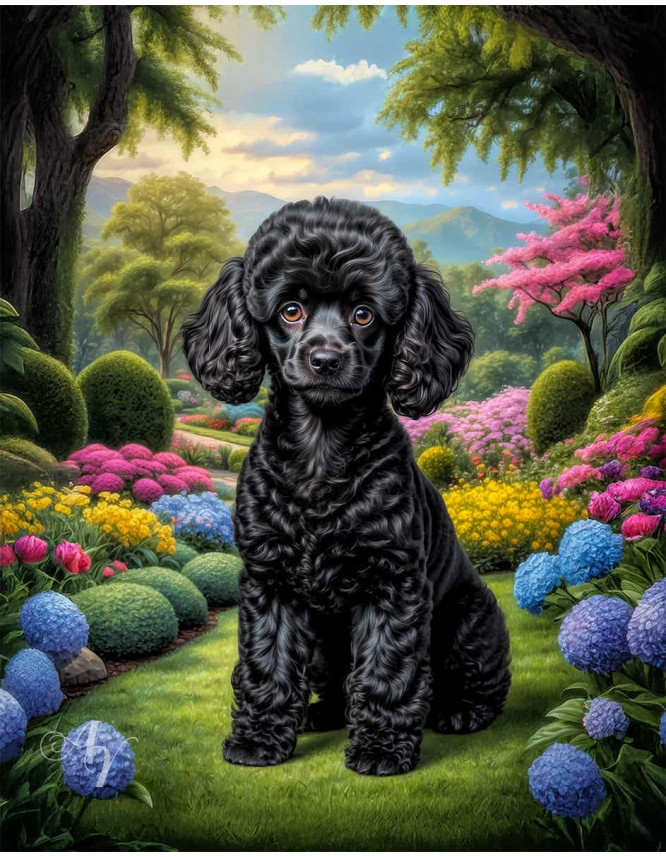 Poodle Dog Portrait Paintings Poodle Dog Portrait Paintings