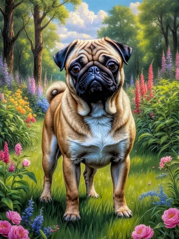 Pug Portrait Paintings