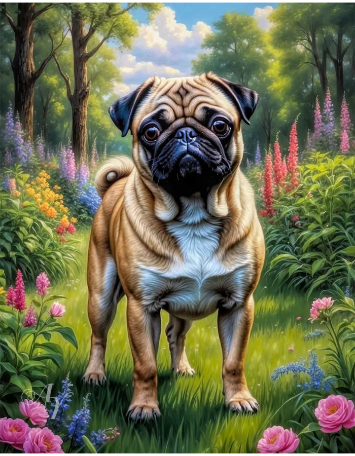 Pug Dog Portrait Paintings Pug Dog Portrait Paintings