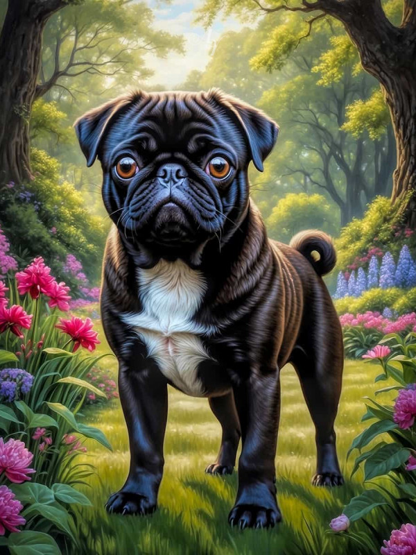 Pug Portrait Paintings