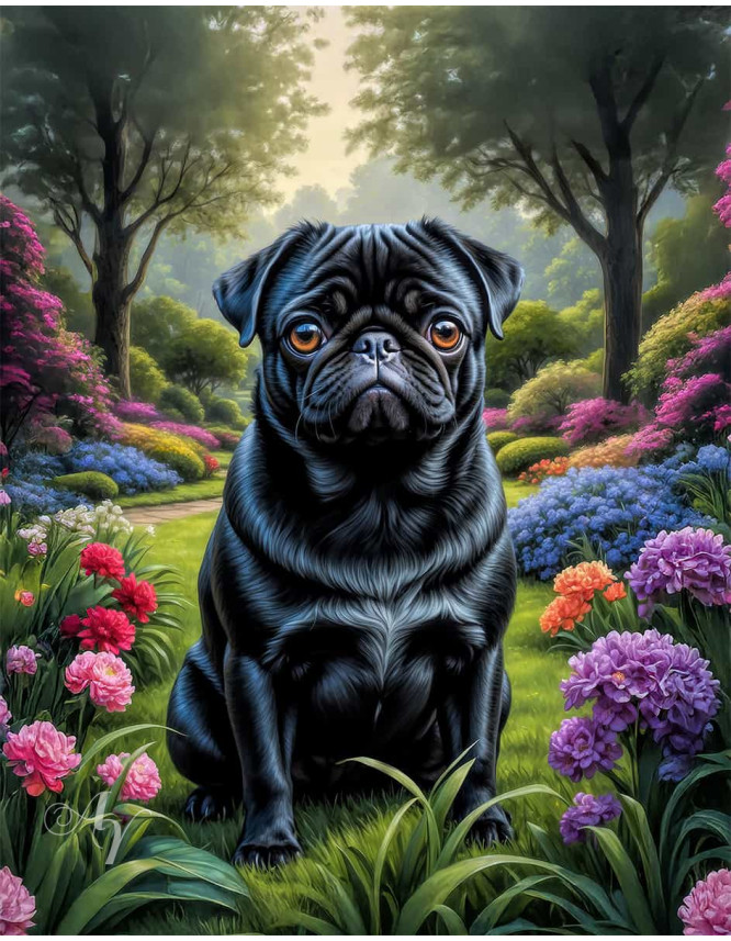 Pug Dog Portrait Paintings Pug Dog Portrait Paintings