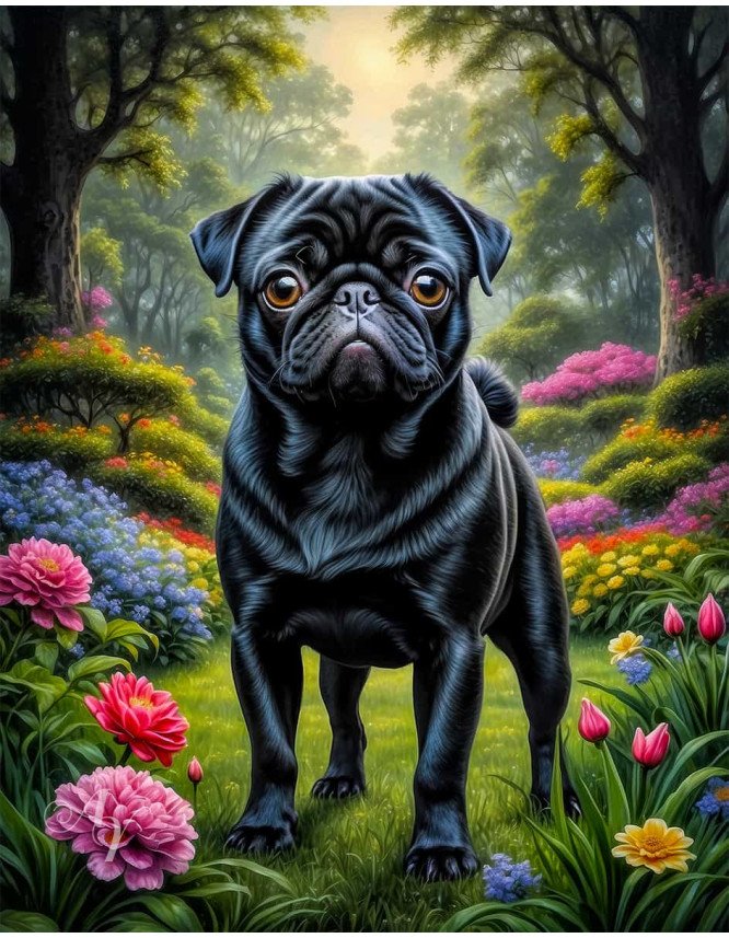 Pug Dog Portrait Paintings Pug Dog Portrait Paintings