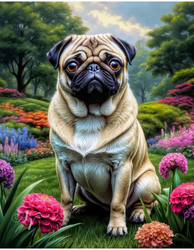 Pug Dog Portrait Paintings Pug Dog Portrait Paintings