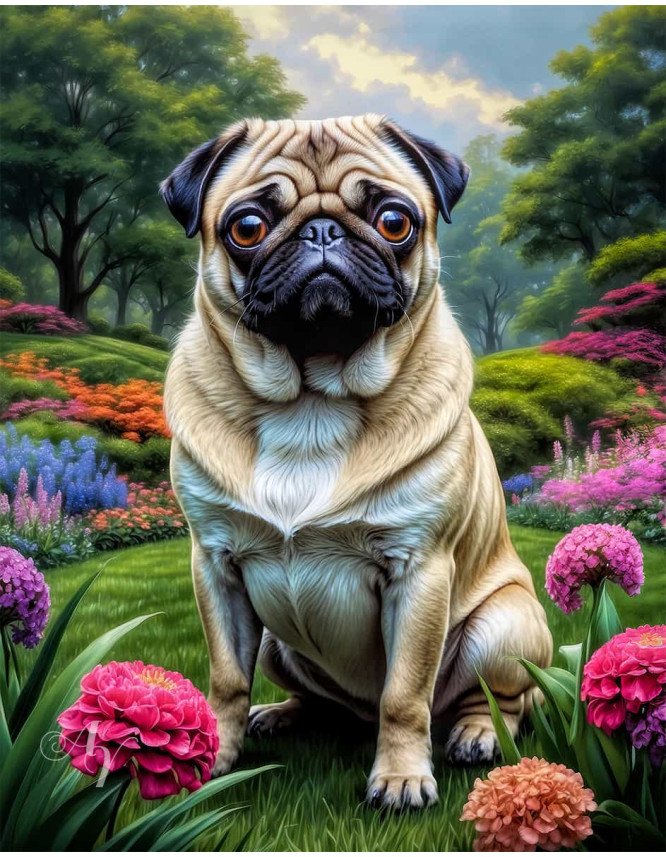 Pug Dog Portrait Paintings Pug Dog Portrait Paintings
