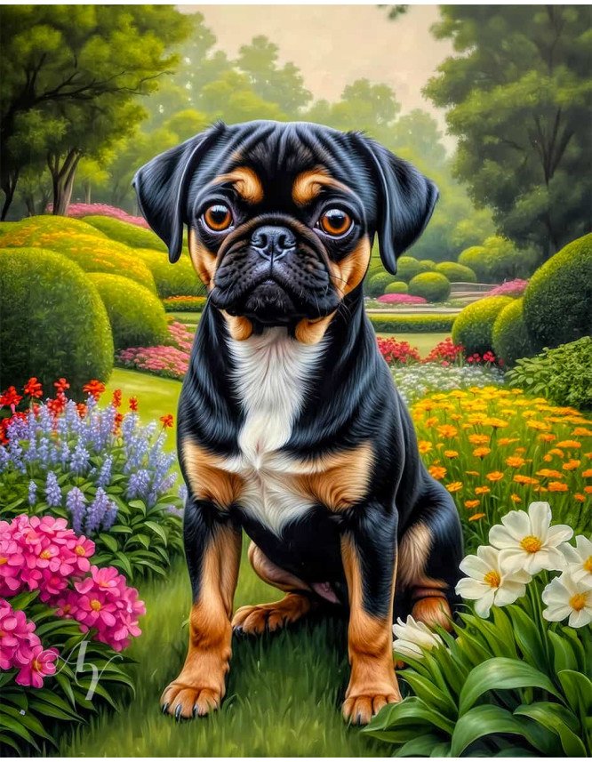 Puggle Dog Portrait Paintings Puggle Dog Portrait Paintings