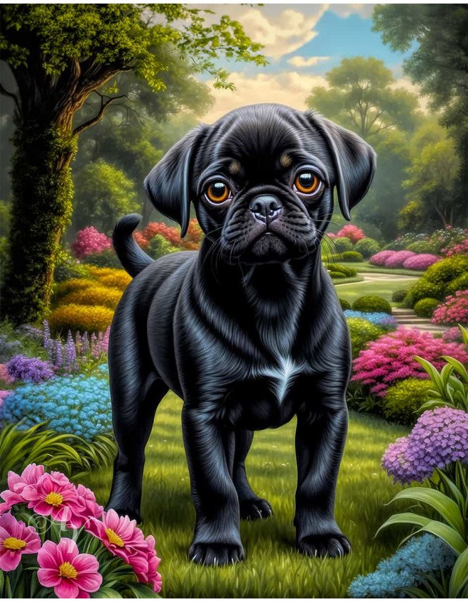 Puggle Dog Portrait Paintings Puggle Dog Portrait Paintings