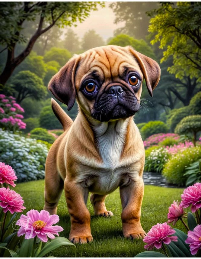 Puggle Dog Portrait Paintings Puggle Dog Portrait Paintings