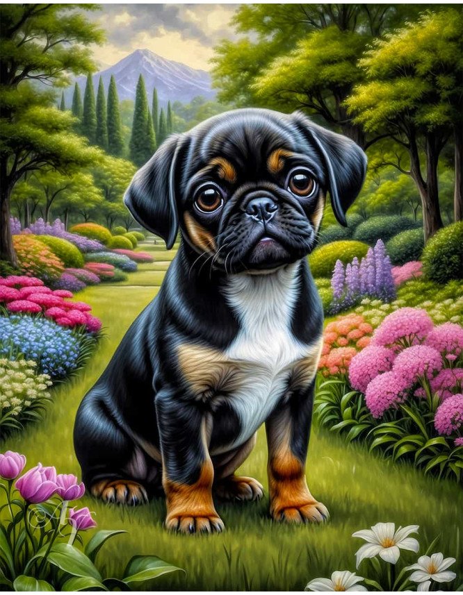 Puggle Dog Portrait Paintings Puggle Dog Portrait Paintings