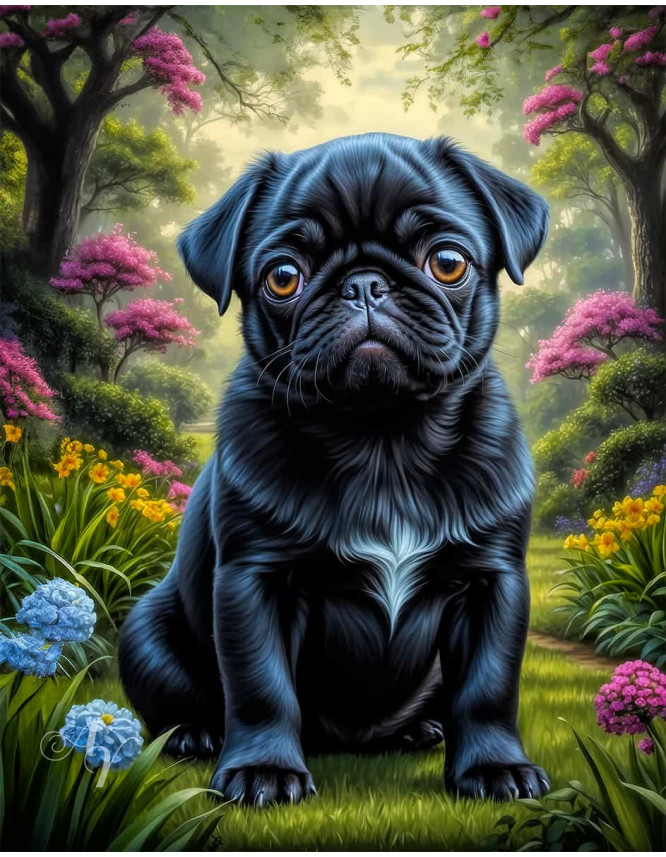 Pug Dog Portrait Paintings Pug Dog Portrait Paintings