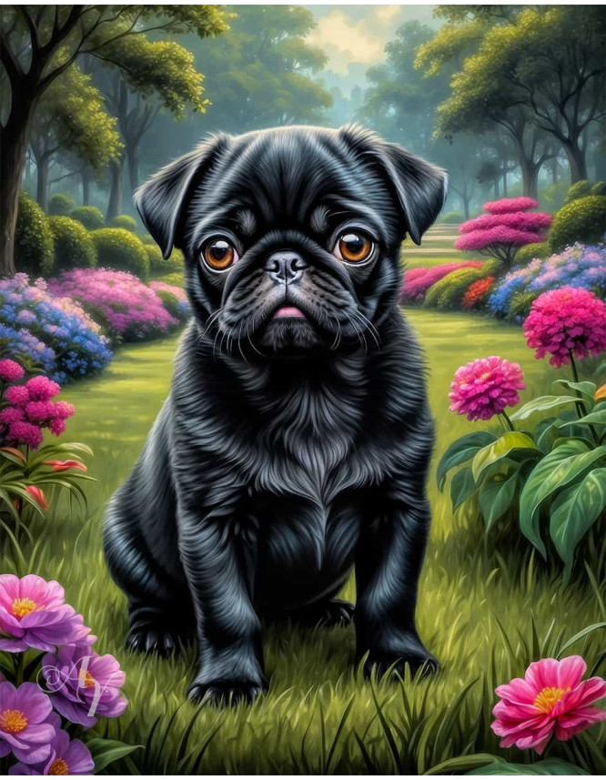 Pug Dog Portrait Paintings Pug Dog Portrait Paintings