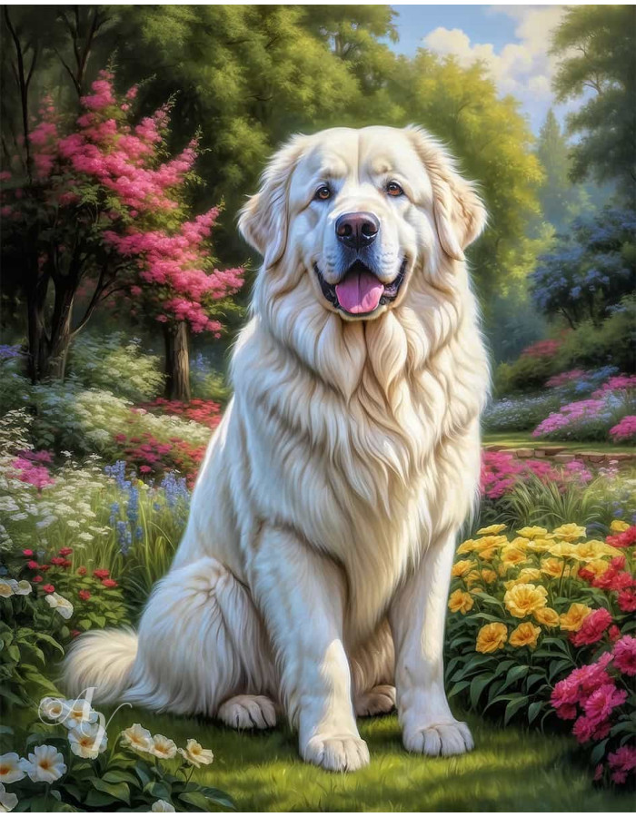 Great Pyrenees Portrait Paintings