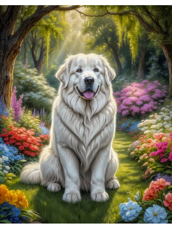 Great Pyrenees Portrait Paintings