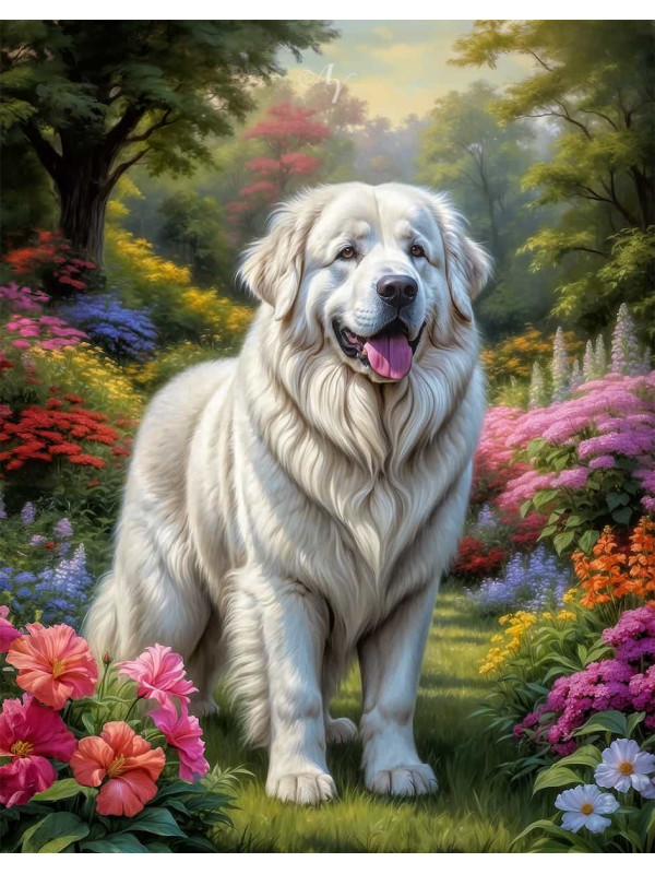 Great Pyrenees Portrait Paintings