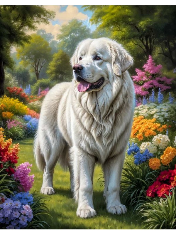 Great Pyrenees Portrait Paintings
