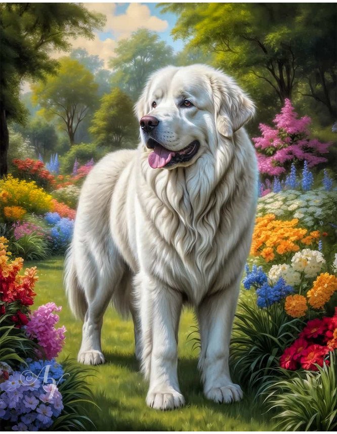Great Pyrenees Portrait Paintings Great Pyrenees Portrait Paintings